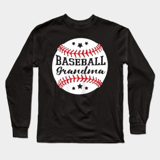 Baseball Grandma Vintage Long Sleeve T-Shirt